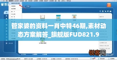 管家婆的资料一肖中特46期,素材动态方案解答_旗舰版FUD821.9