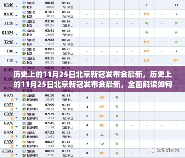 历史上的11月25日北京新冠发布会回顾，全面解读疫情动态关注与了解