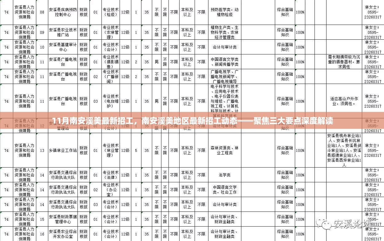 南安溪美地区最新招工动态，聚焦三大要点深度解读招工情况