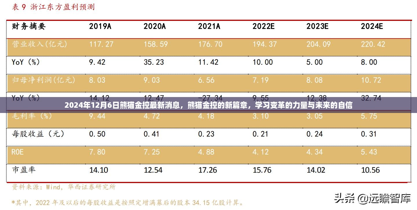 熊猫金控的新篇章，学习变革的力量与未来的自信展望（2024年12月6日最新消息）